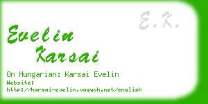 evelin karsai business card